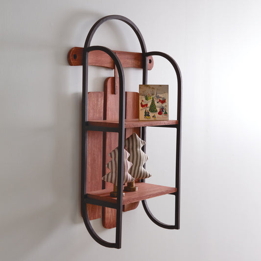 Wood and Iron Sled Shelf