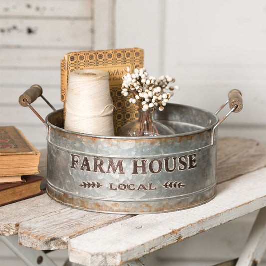 Farm House Local Round Bin